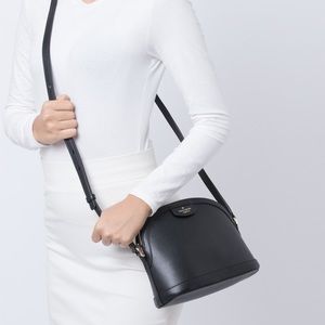 Kate Spade Black X-Lg Dome Cross Body Purse Sylvia